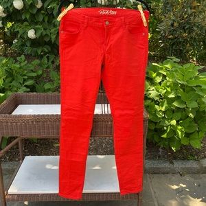 Red/Scarlet Old Navy The Rockstar Jeans